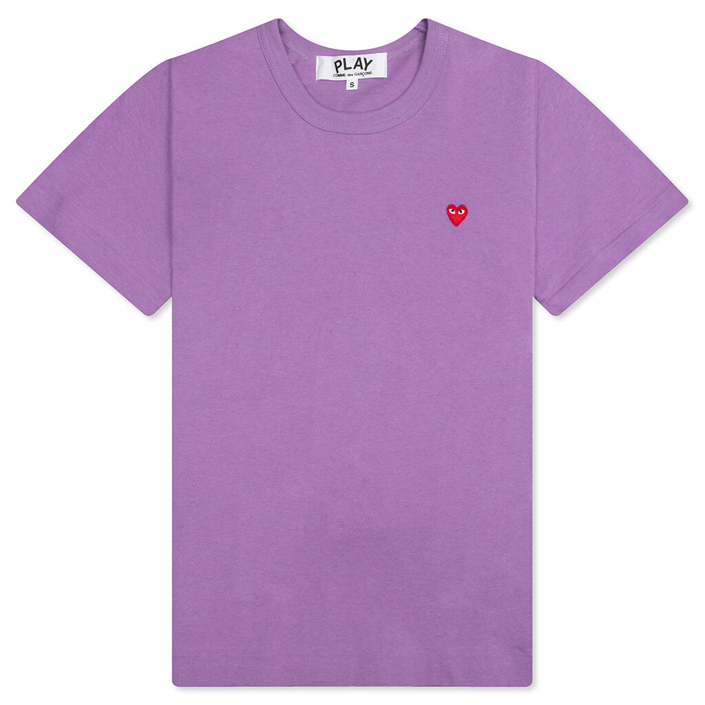 Women's Small Heart T-Shirt - Purple