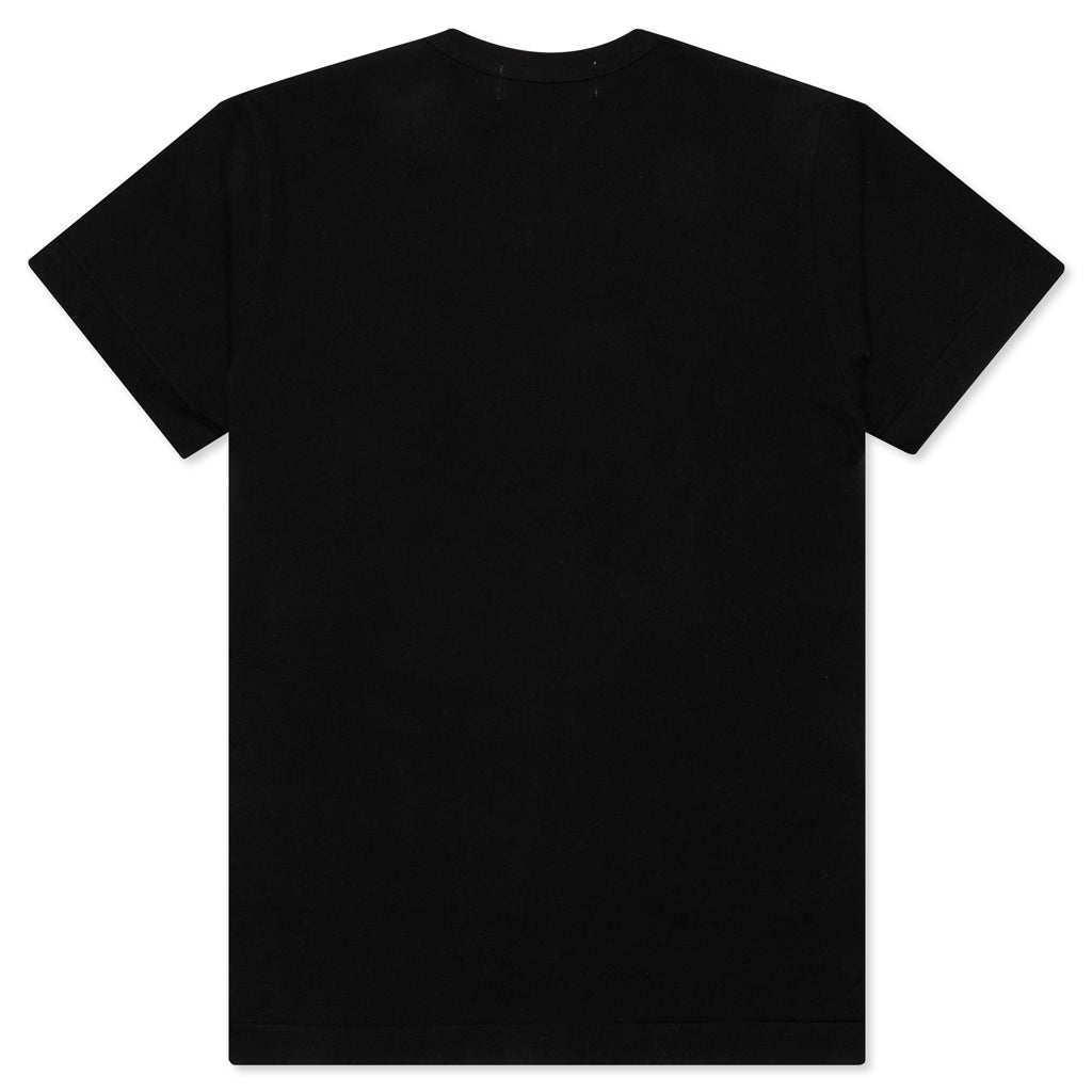 Women's Stacked Heart S/S T-Shirt - Black