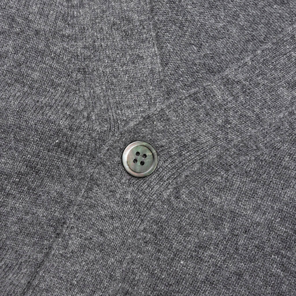 Comme des Garcons PLAY x the Artist Invader Button Cardigan - Grey, , large image number null
