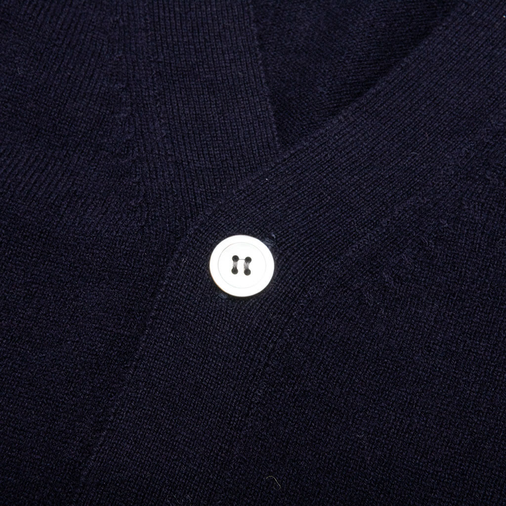 Comme des Garcons PLAY x the Artist Invader Button Cardigan - Navy, , large image number null