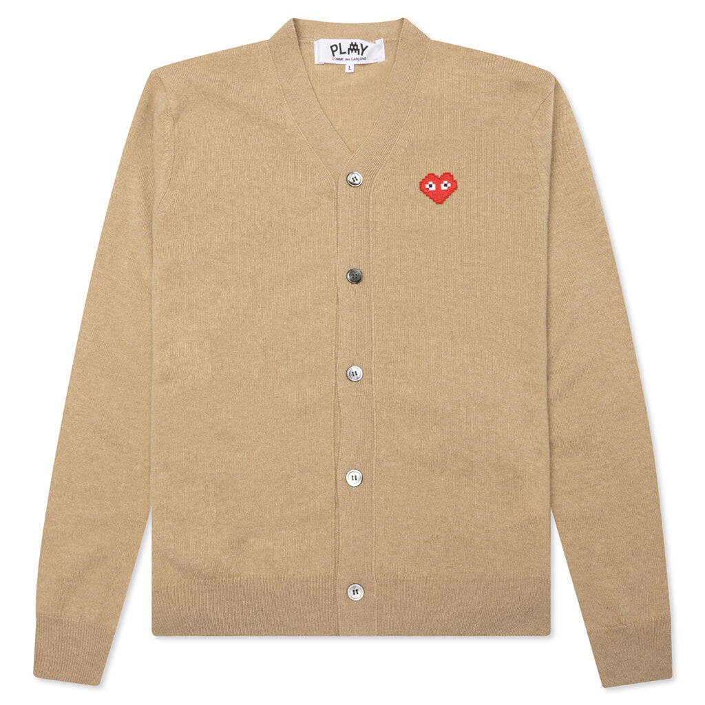 Comme des Garcons PLAY x the Artist Invader Cardigan - Camel