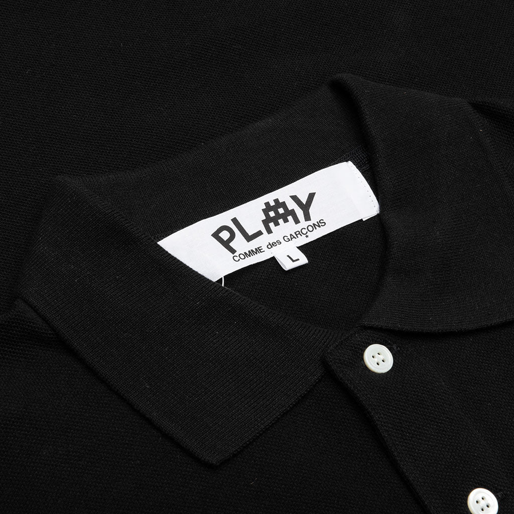 Comme des Garcons PLAY x the Artist Invader Polo - Black, , large image number null