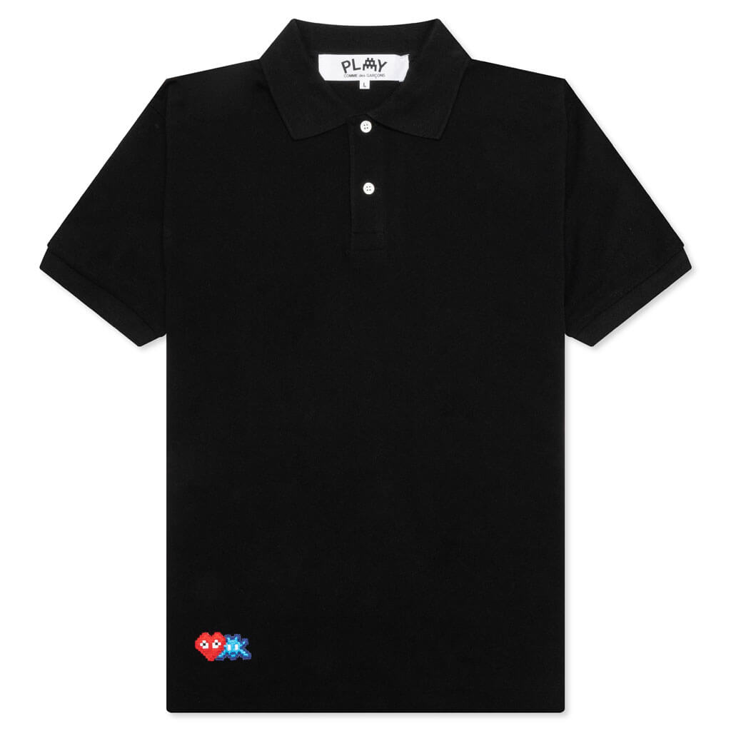 Comme des Garcons PLAY x the Artist Invader Polo - Black, , large image number null