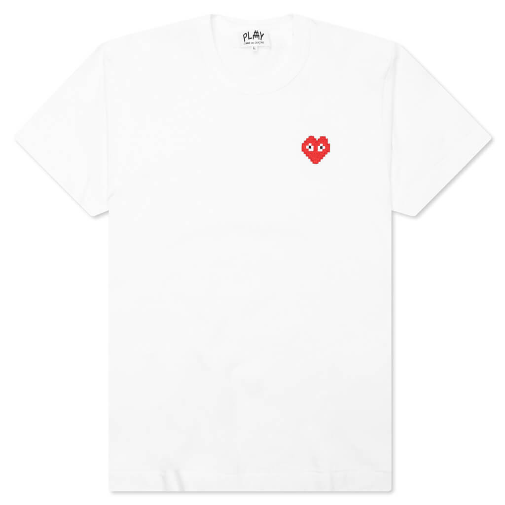 Comme des Garcons PLAY x the Artist Invader T-Shirt - White