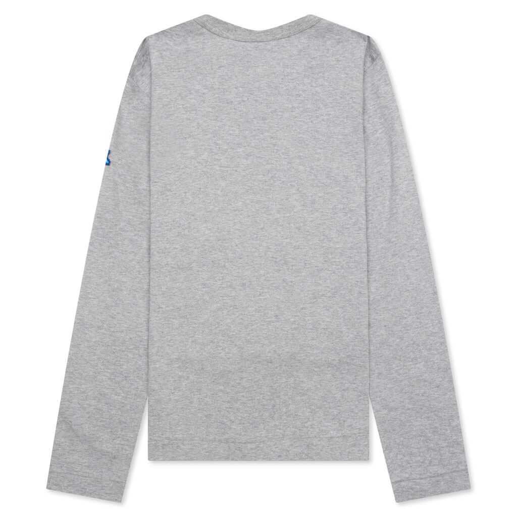 Comme des Garcons PLAY x the Artist Invader Women's L/S Tee - Grey, , large image number null