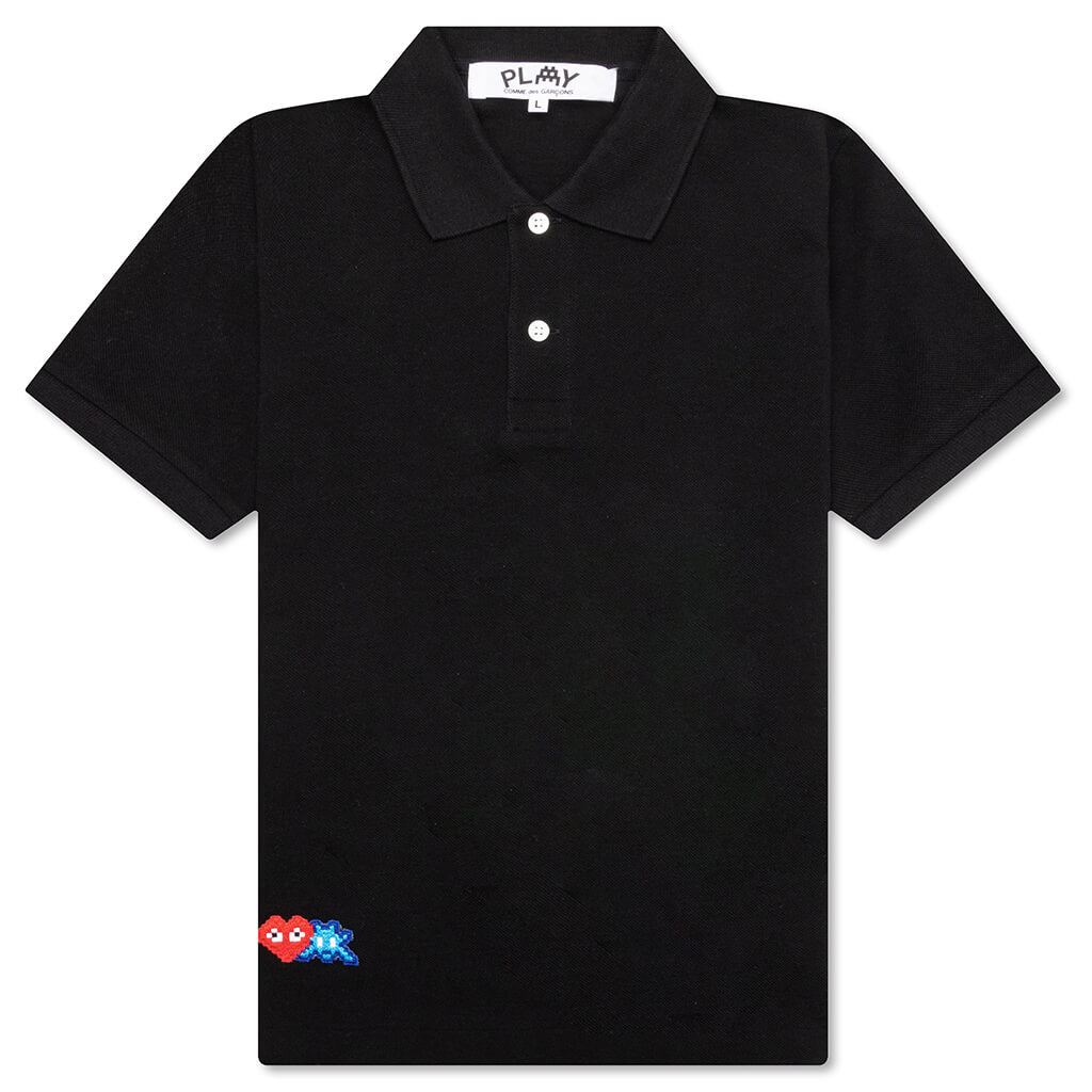 Comme des Garcons PLAY x the Artist Invader Women's Polo - Black