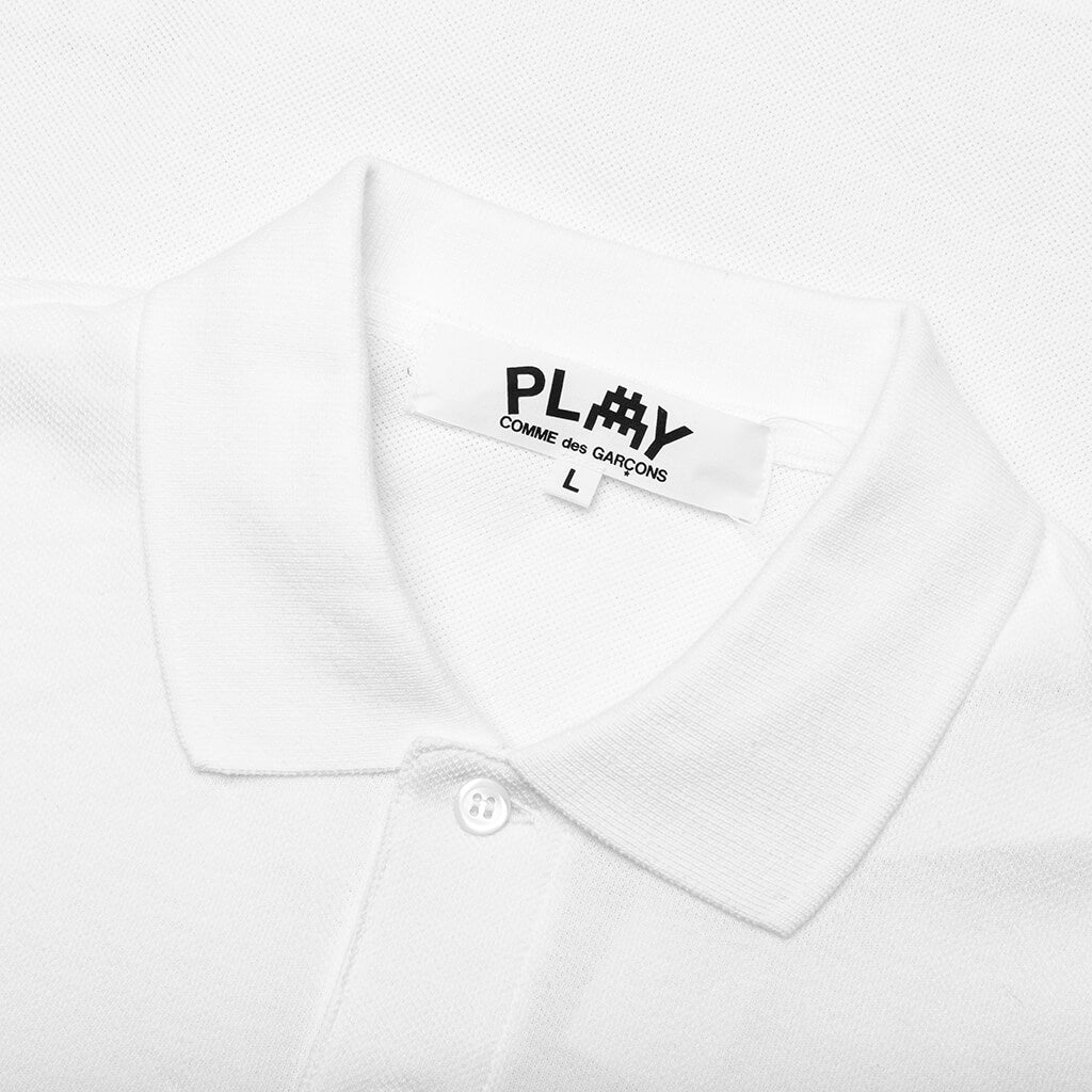 Comme des Garcons PLAY x the Artist Invader Women's Polo - White, , large image number null