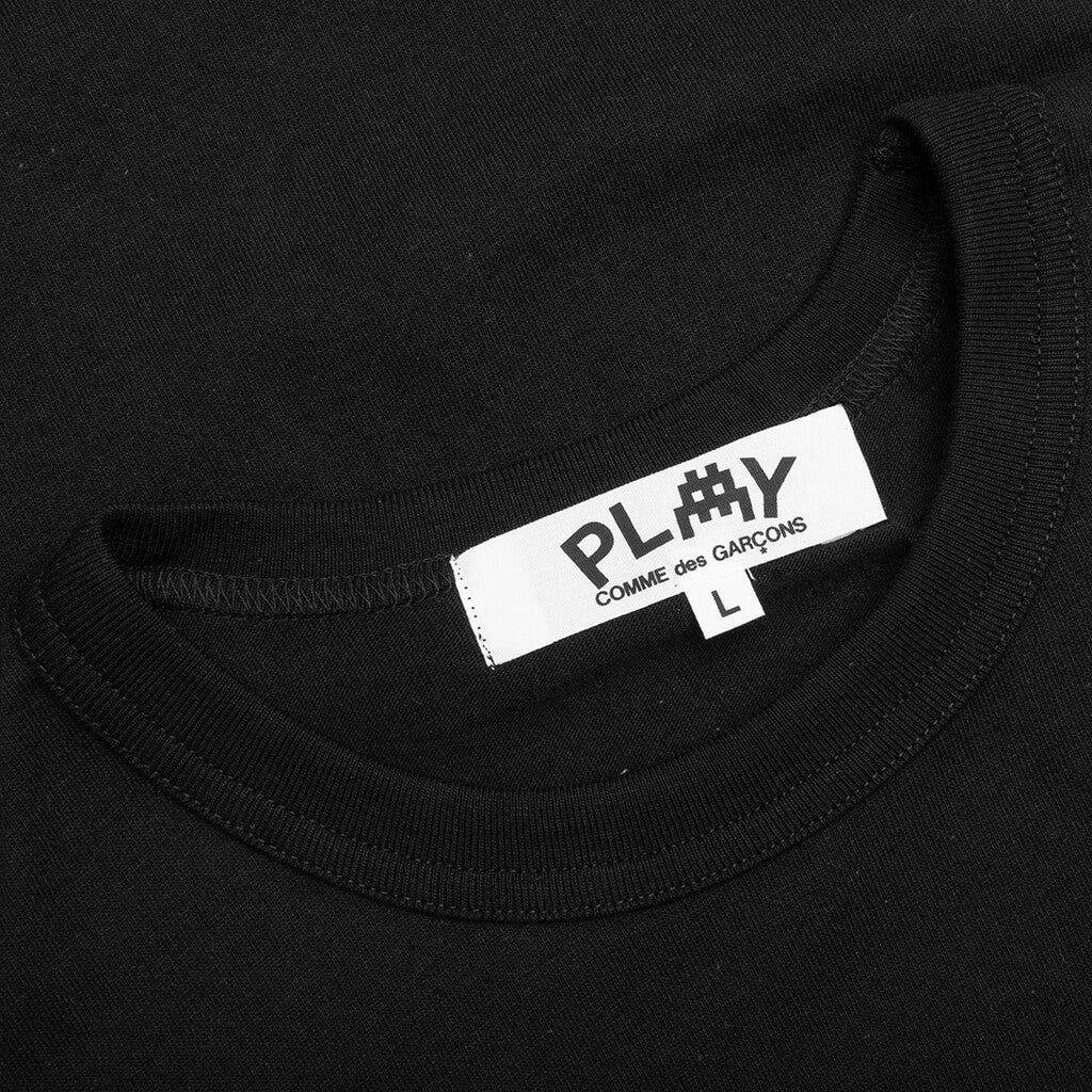 Comme des Garcons PLAY x the Artist Invader Women's S/S Tee - Black, , large image number null