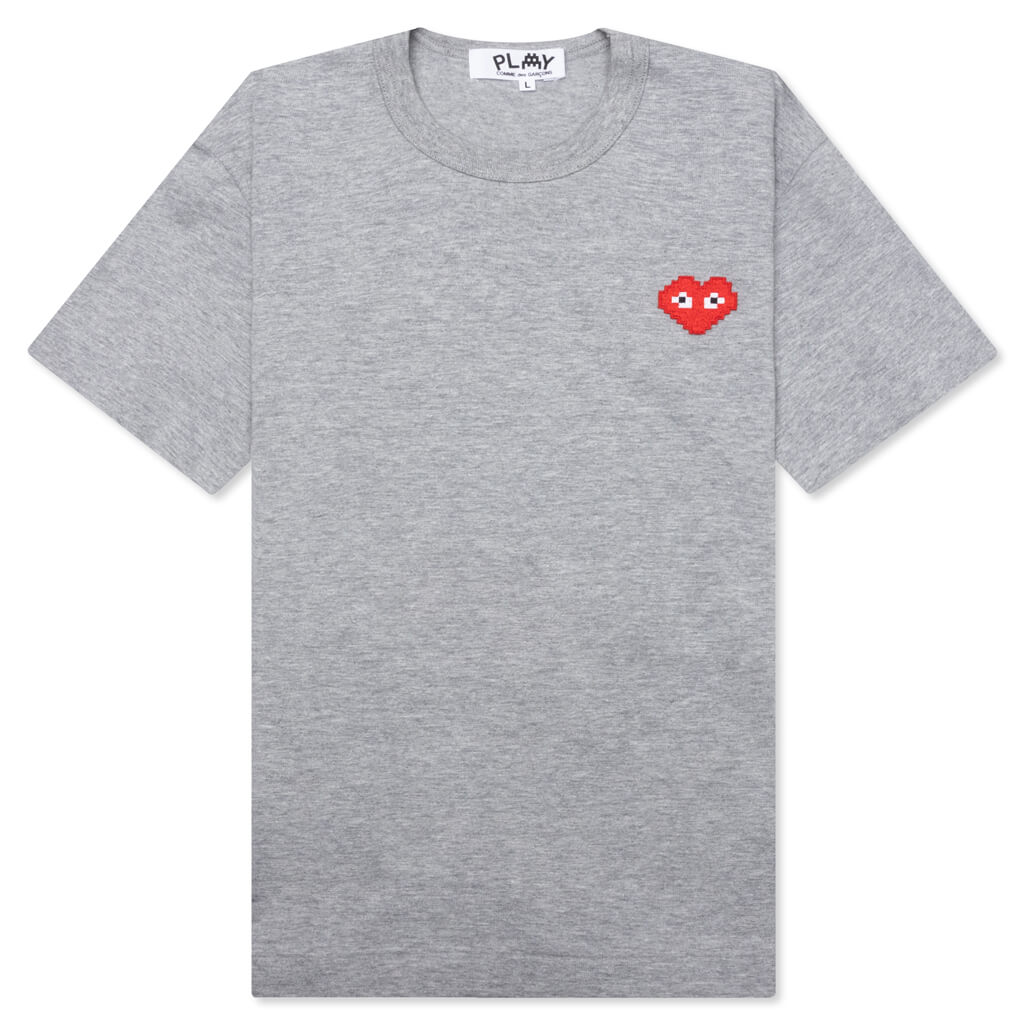 Comme des Garcons PLAY x the Artist Invader Women's T-Shirt - Grey, , large image number null