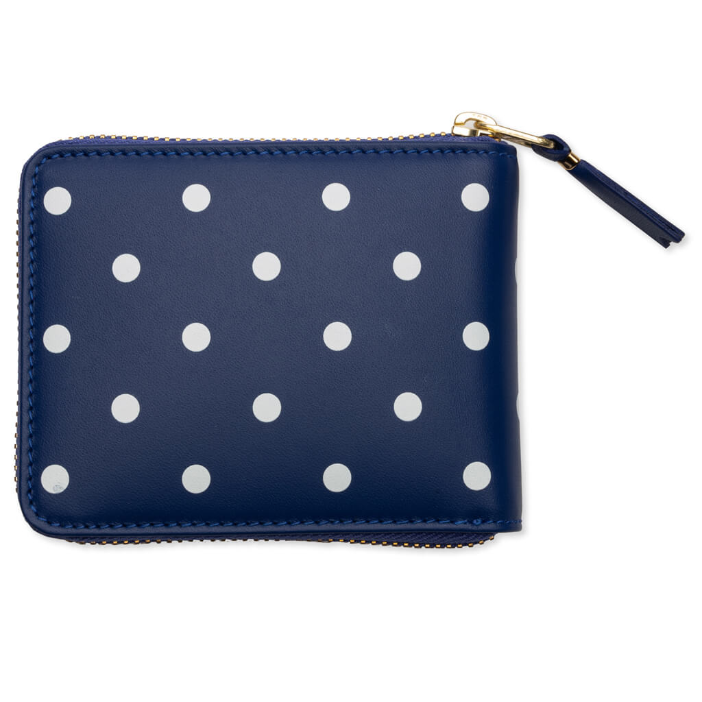 Comme des Garcons Polka Dots Wallet - Navy, , large image number null