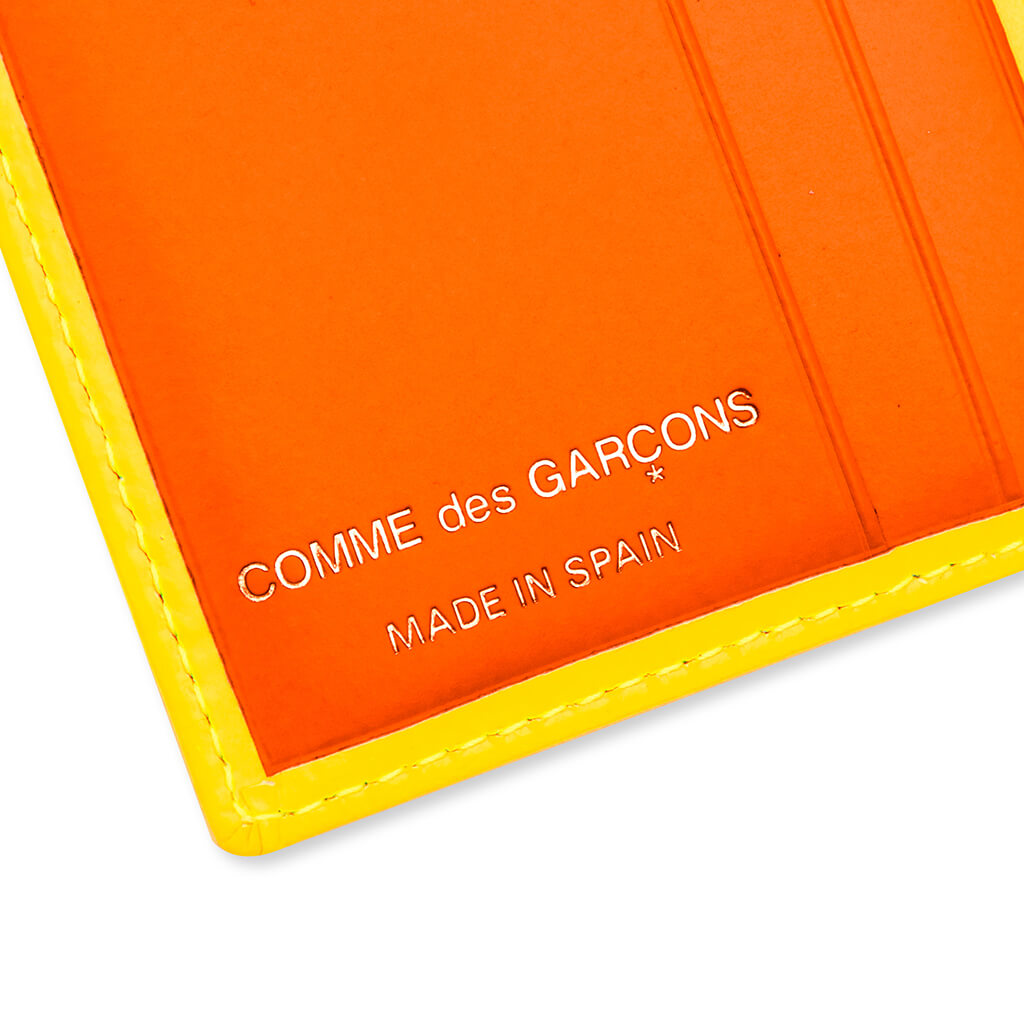 Comme des Garcons Super Fluo Wallet - Yellow/Light Orange, , large image number null