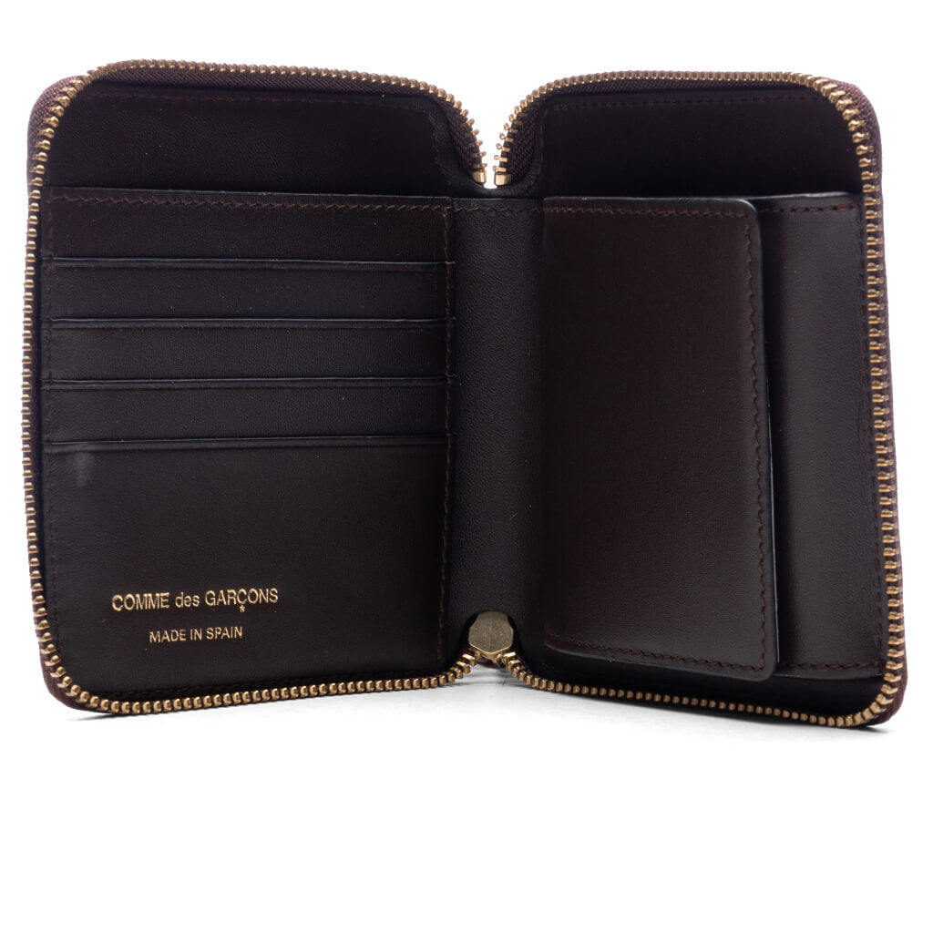 Comme des Garcons SA2100 Zipper Pull Wallet - Brown, , large image number null