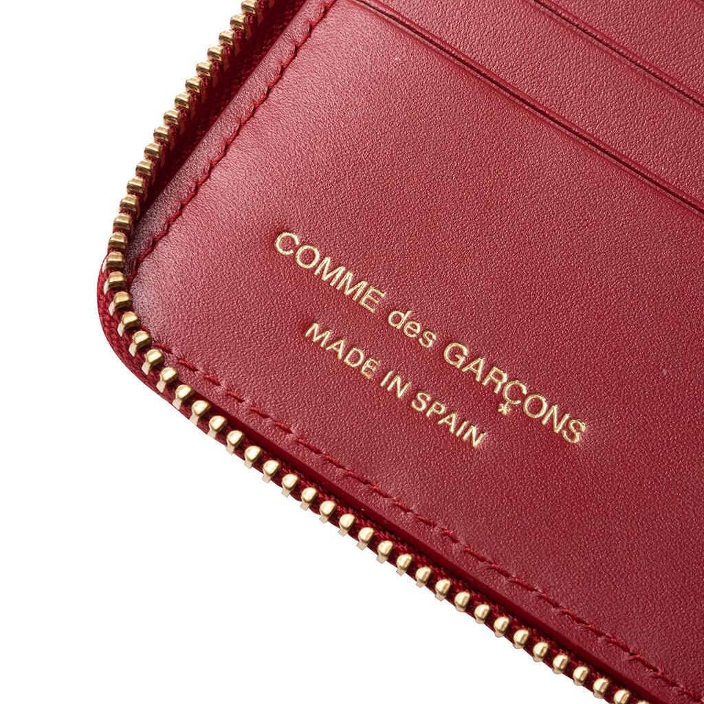 Comme des Garcons SA210E-A Embossed Wallet - Red, , large image number null