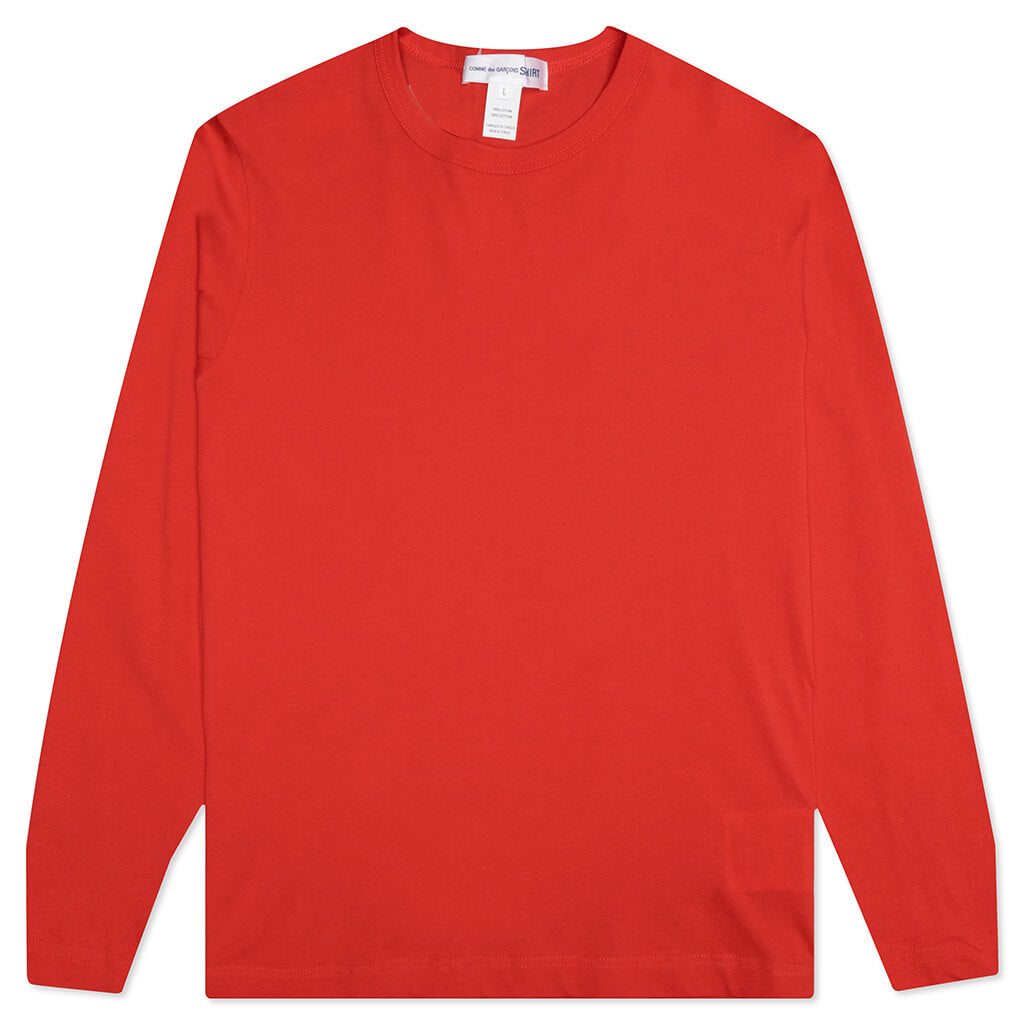 Back Logo L/S Tee - Red, , large image number null