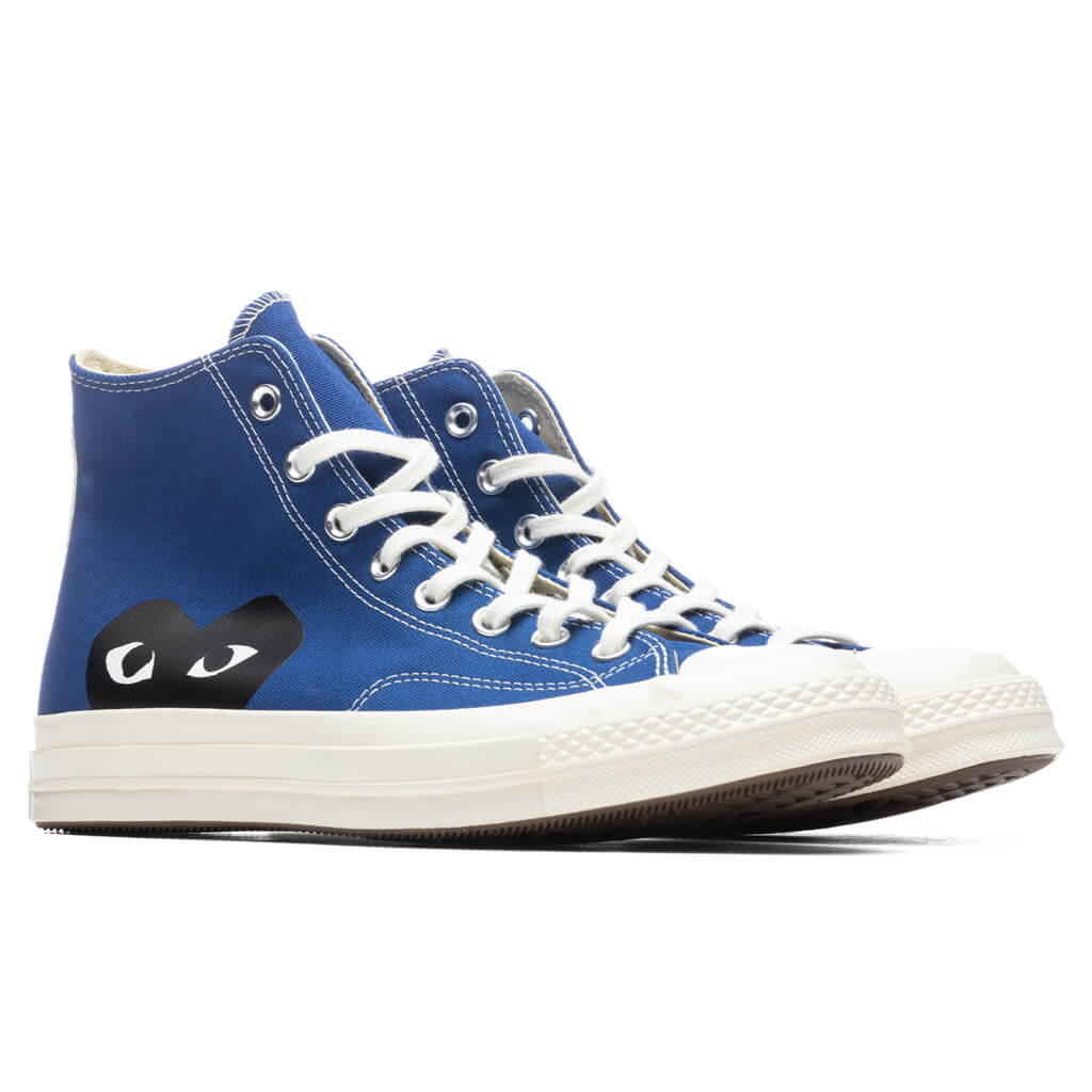 Converse x Comme Des Garcons PLAY All Star Chuck '70 Hi - Blue, , large image number null