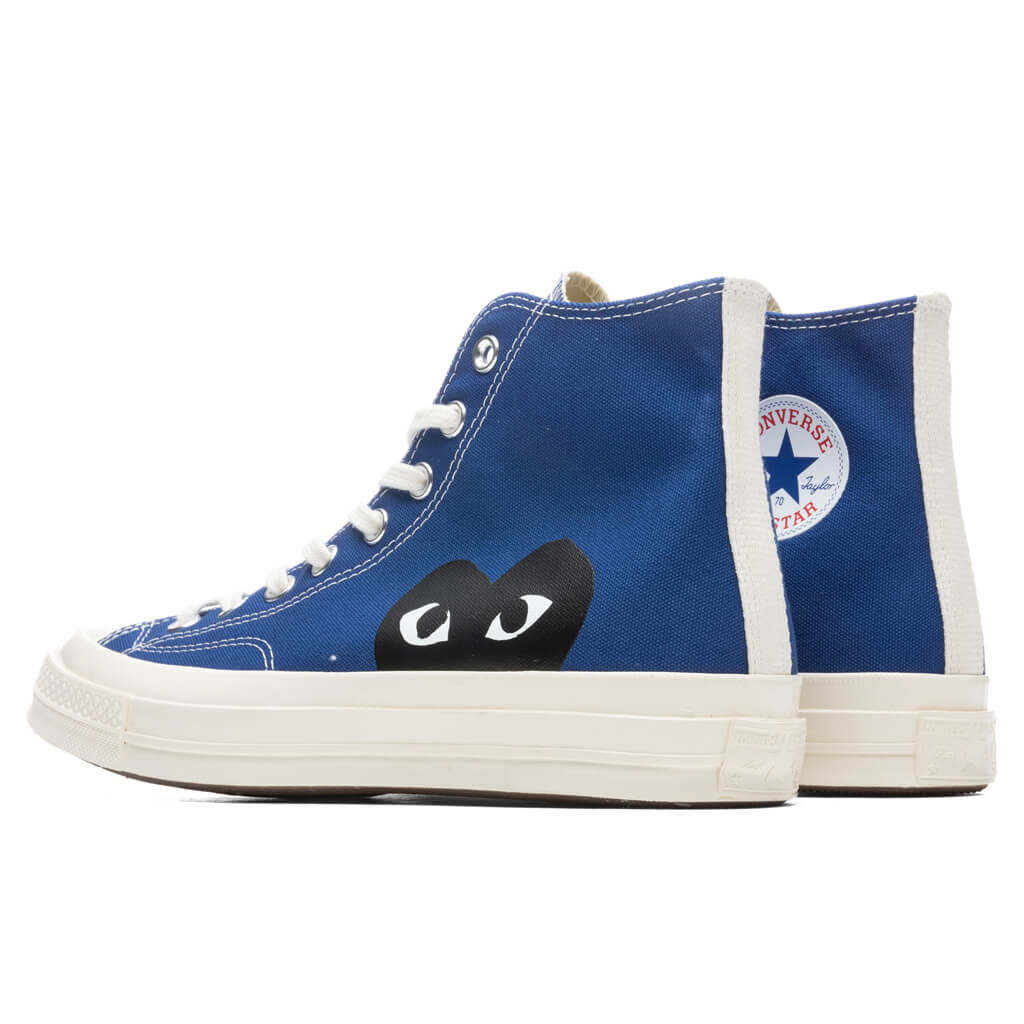 Converse x Comme Des Garcons PLAY All Star Chuck '70 Hi - Blue, , large image number null