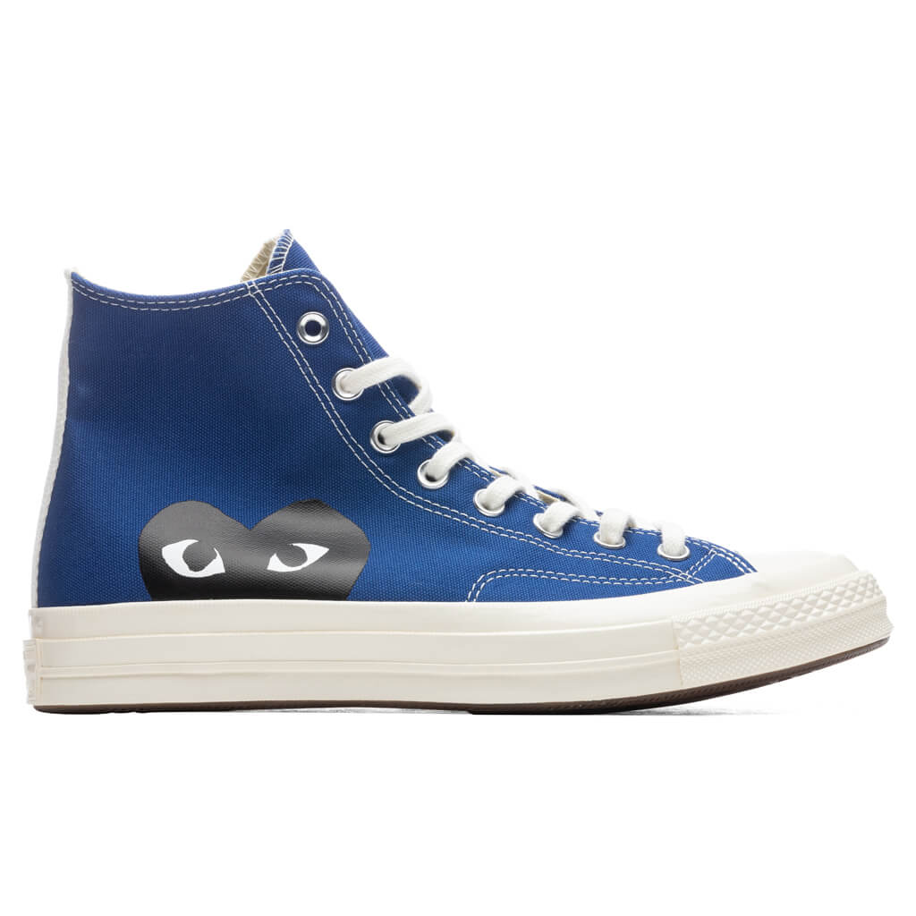 Converse x Comme Des Garcons PLAY All Star Chuck '70 Hi - Blue, , large image number null