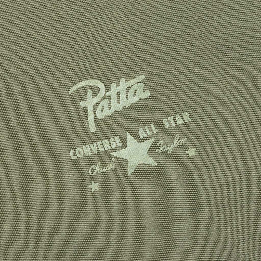 Converse x Patta Four-Leaf Clover Short Sleeve T-Shirt  - Burnt Olive, , large image number null