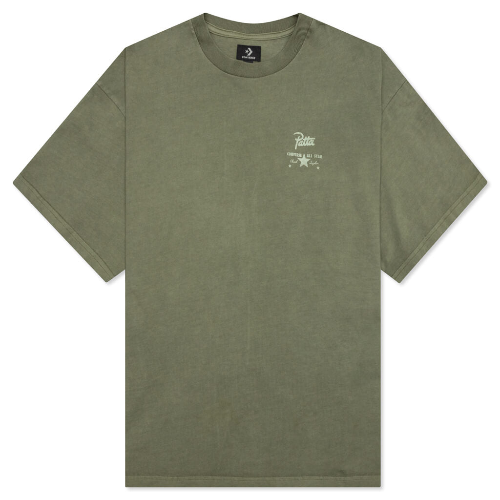 Converse x Patta Four-Leaf Clover Short Sleeve T-Shirt  - Burnt Olive, , large image number null
