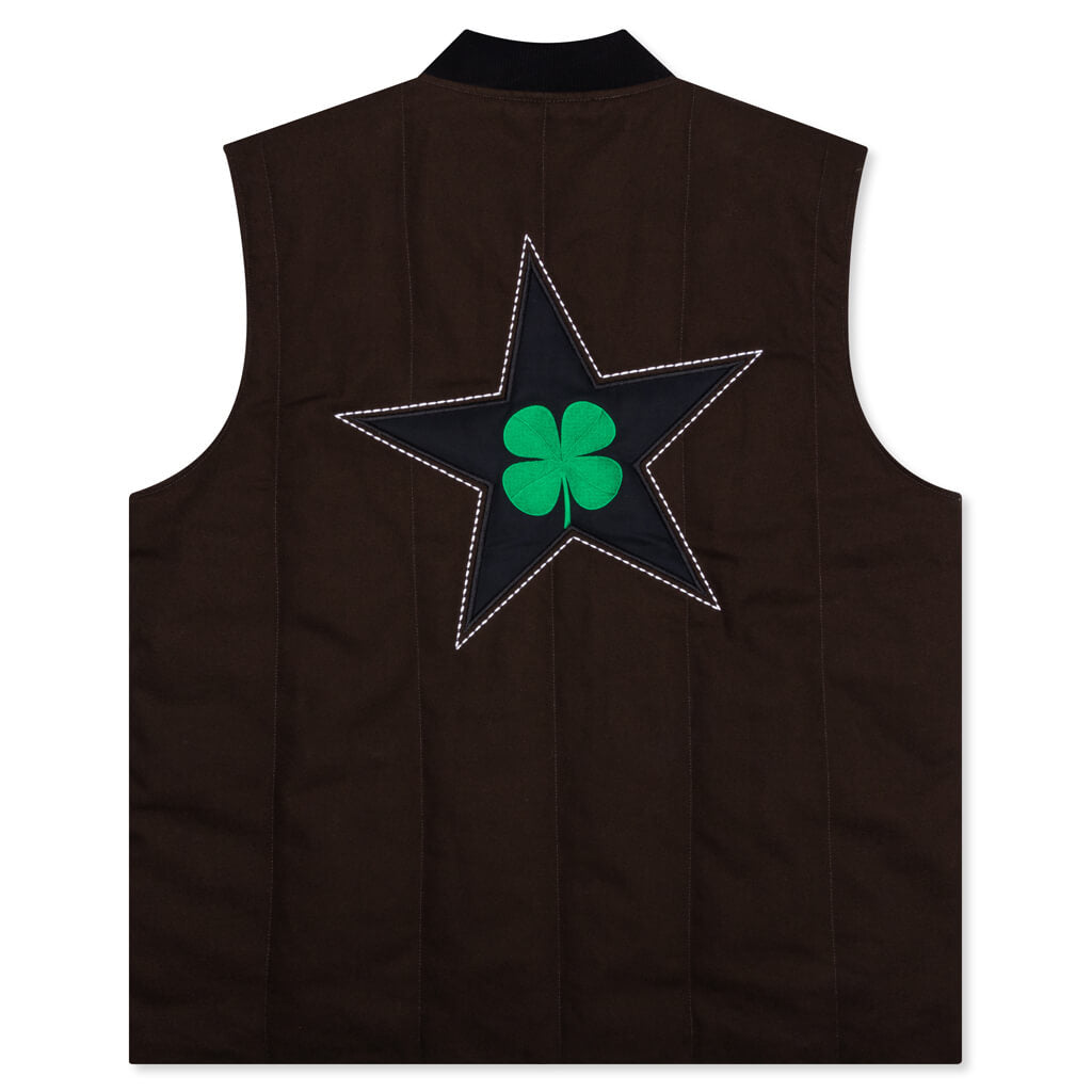 Converse x Patta Four-Leaf Clover Utility Reversible Padded Vest - Java, , large image number null