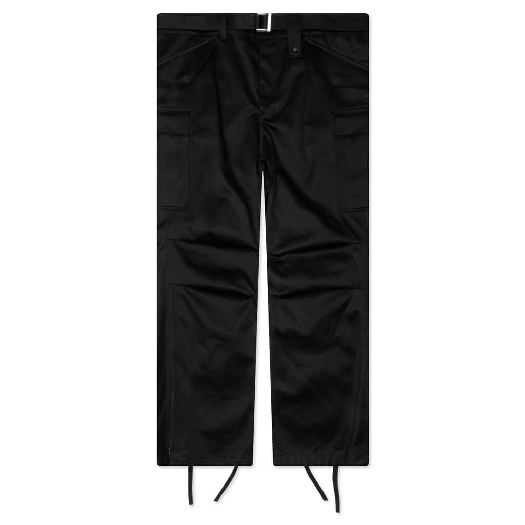 Cotton Chino Pants - Black
