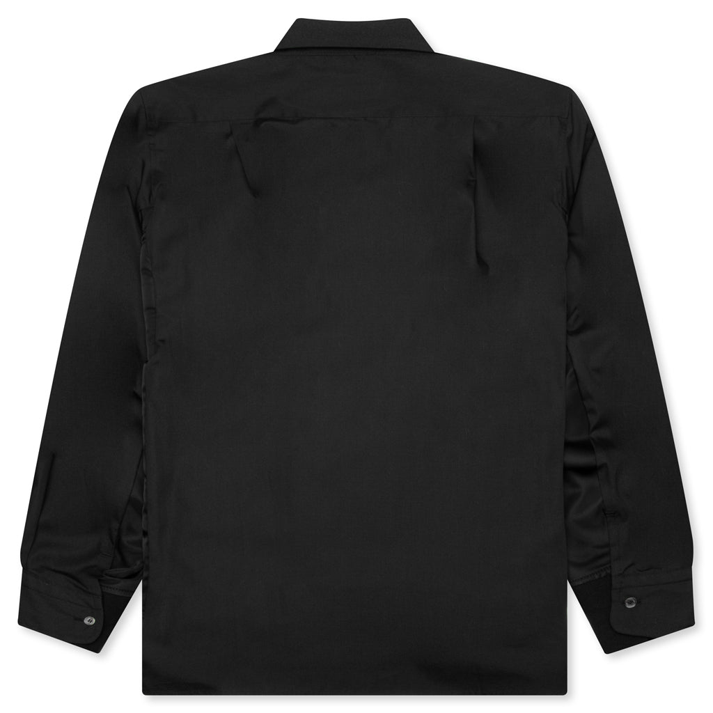 Cotton Poplin Shirt - Black