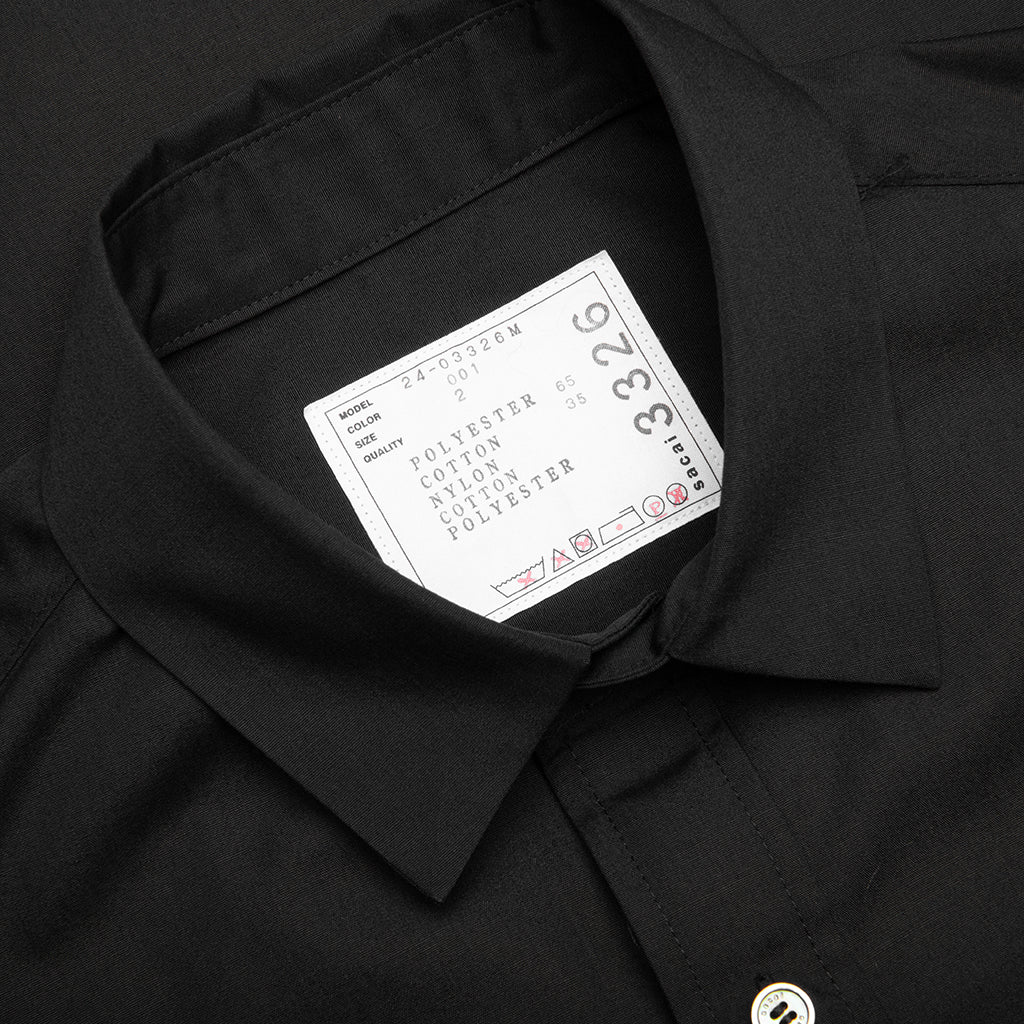 Cotton Poplin Shirt - Black, , large image number null