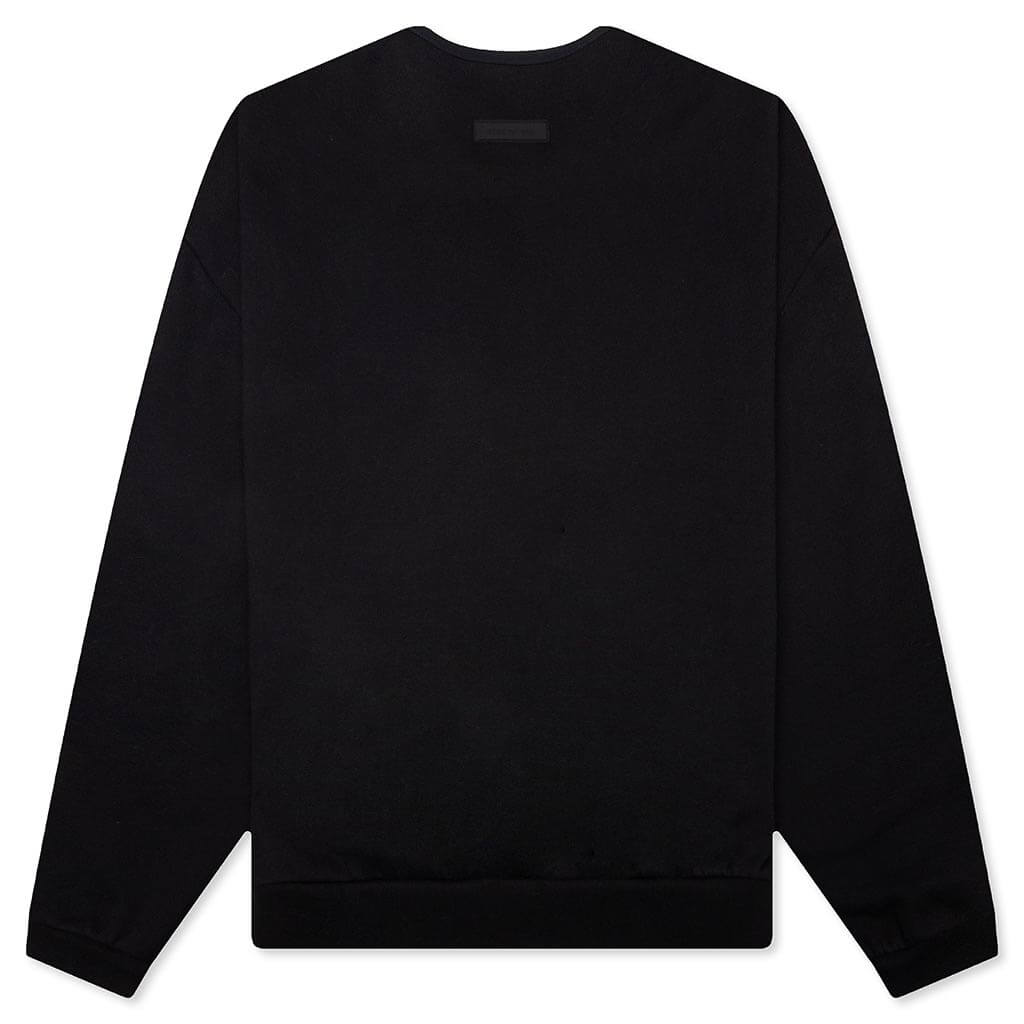 Crewneck Sweater - Jet Black