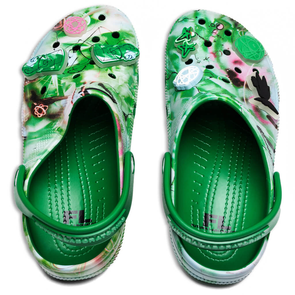 Crocs x The Futura Laboratories Classic Clog - Green Ivy, , large image number null