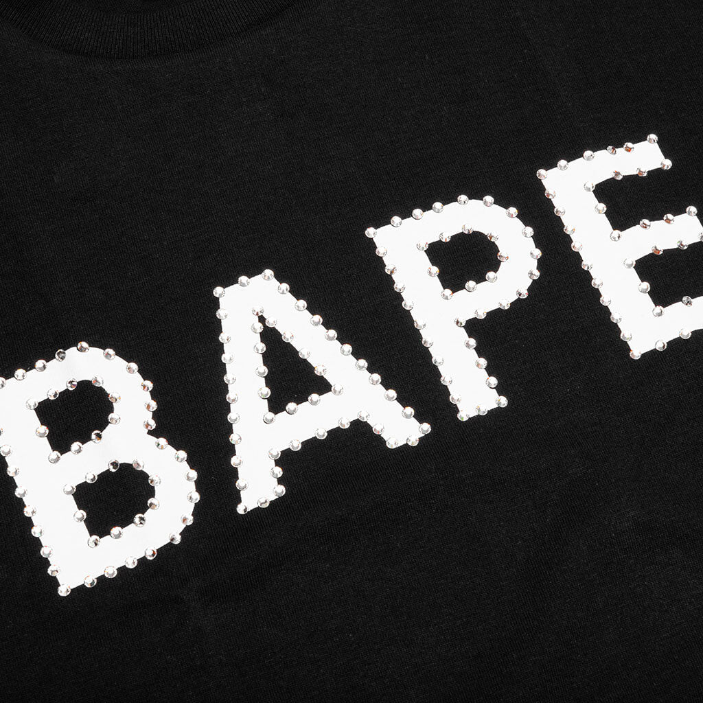 Crystal Stone Bape Logo Tee - Black, , large image number null