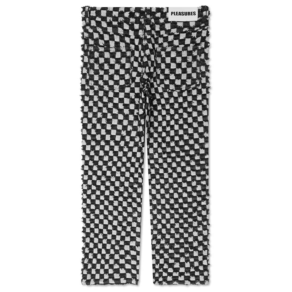 Curfew Checker Work Pants - Black