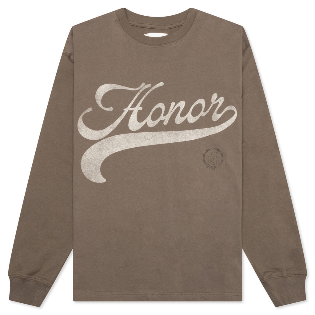 Holiday Holiday Script L/S - Grey, , large image number null