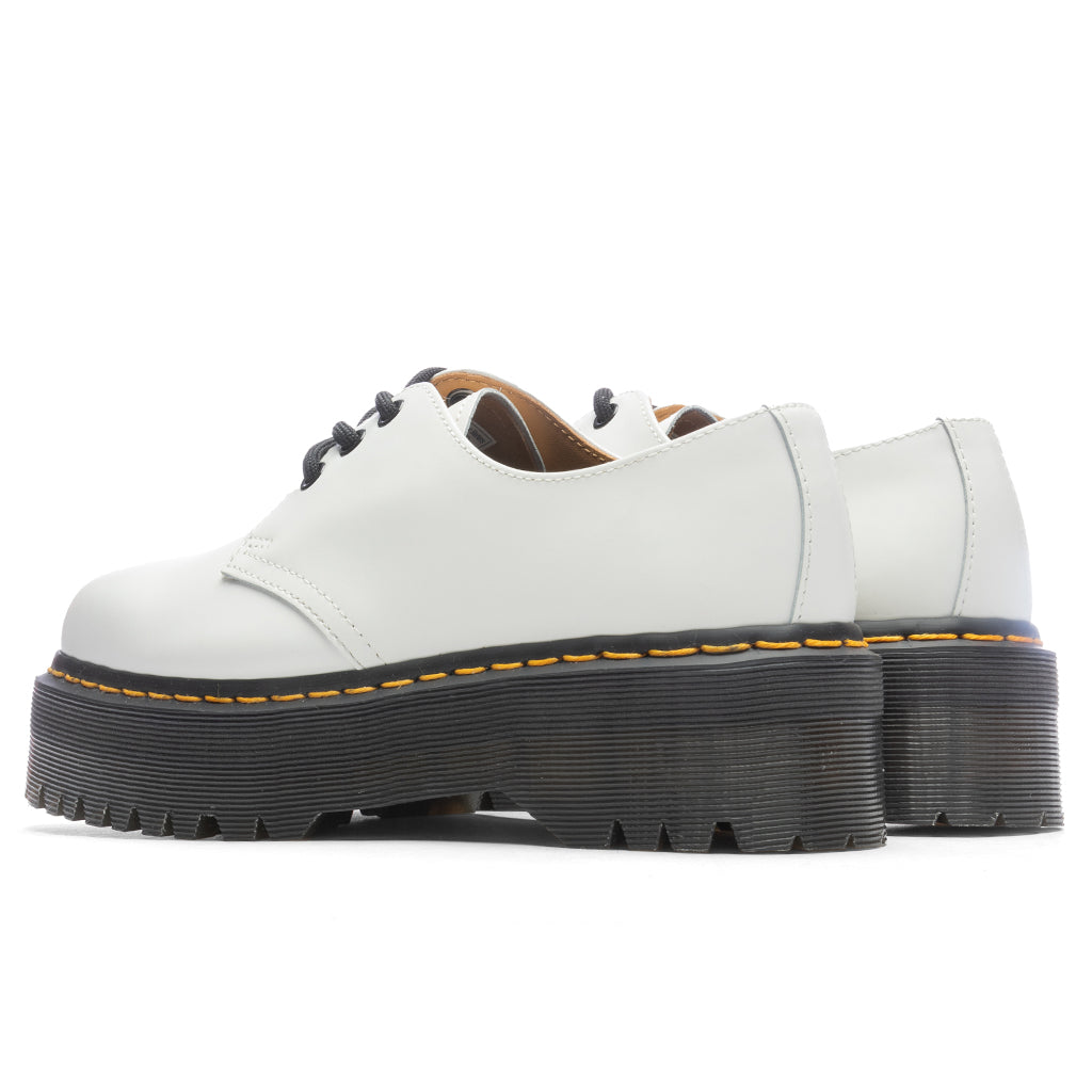 1461 Quad Smooth Leather Platform Shoes - White Smooth, , large image number null