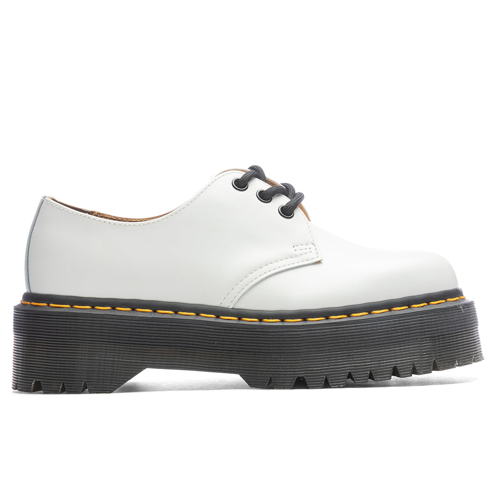 1461 Quad Smooth Leather Platform Shoes - White Smooth