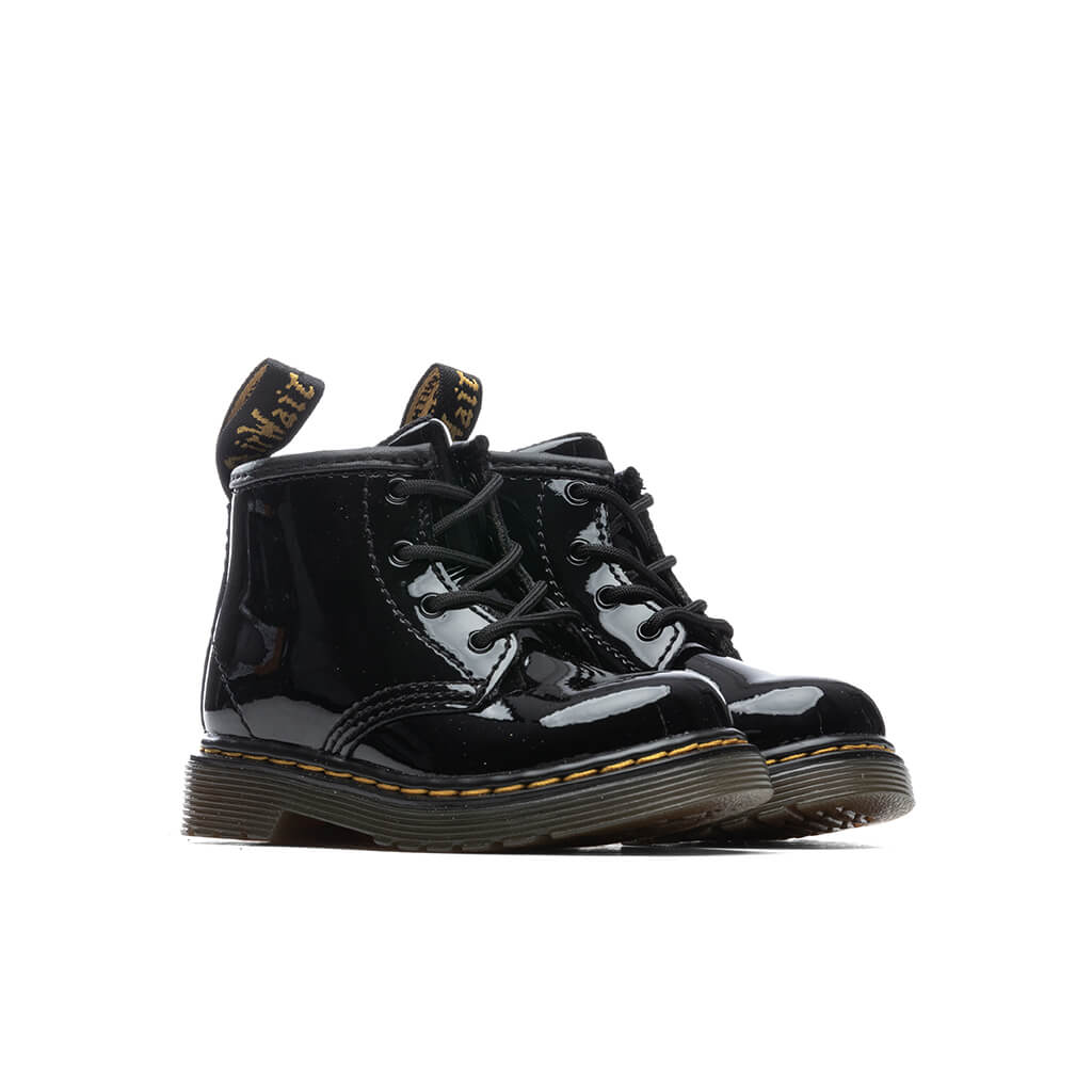 Infant 1460 Patent Leather Lace Up Boots - Black