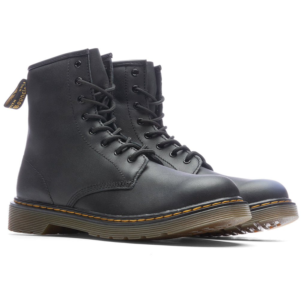 Youth 1460 Softy T Leather Lace Up Boots - Black Softy