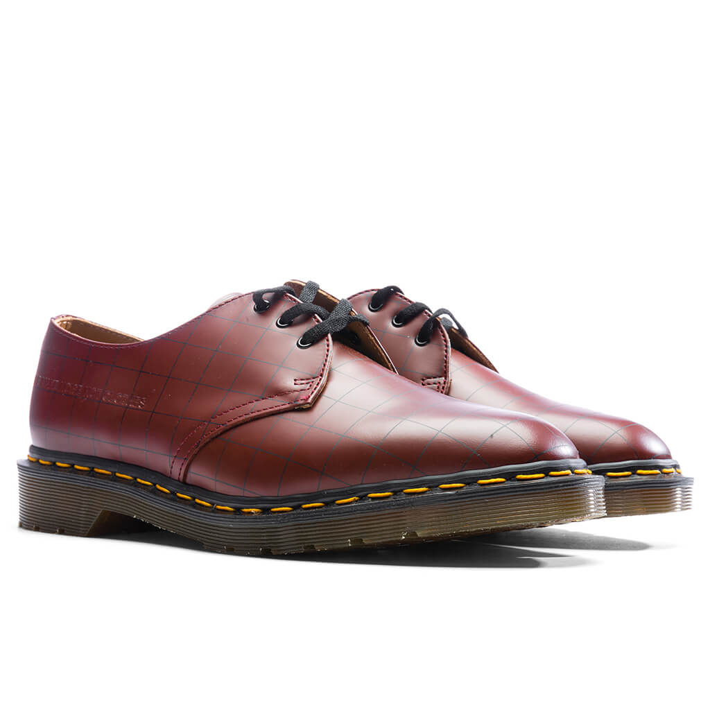 Dr. Martens x Undercover 1461 Check Smooth - Cherry Red