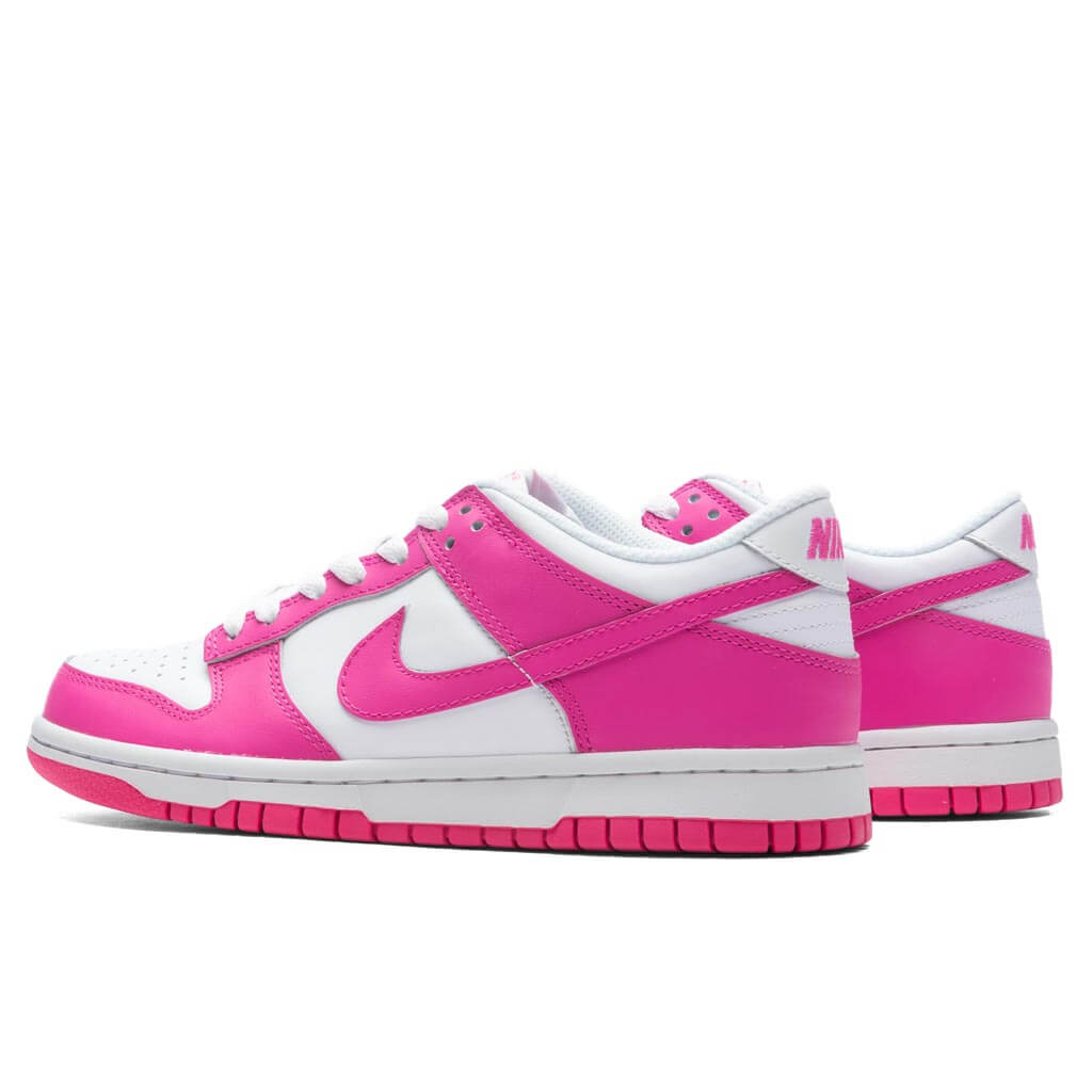 Dunk Low (GS) - White/Laser Fuchisa, , large image number null