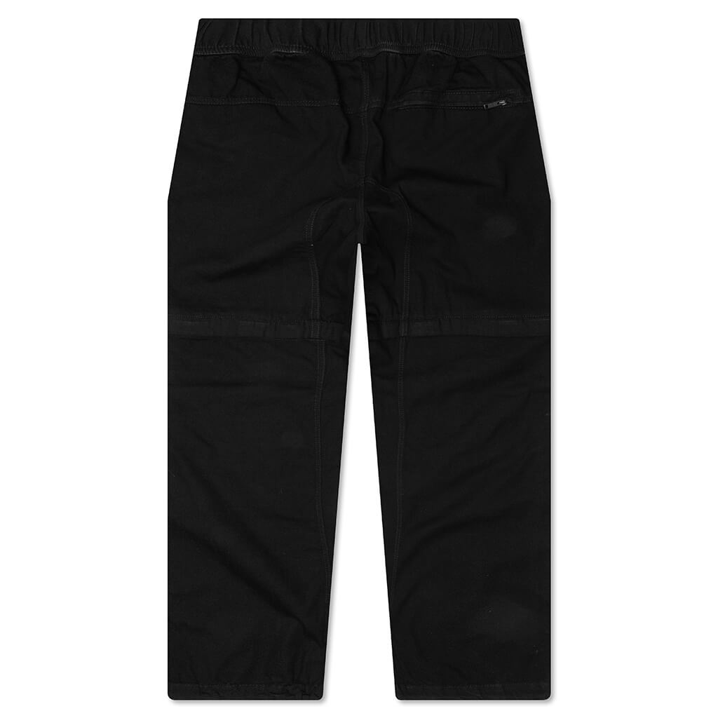 Elasticated Wait Zip Off Denim Pants - Black