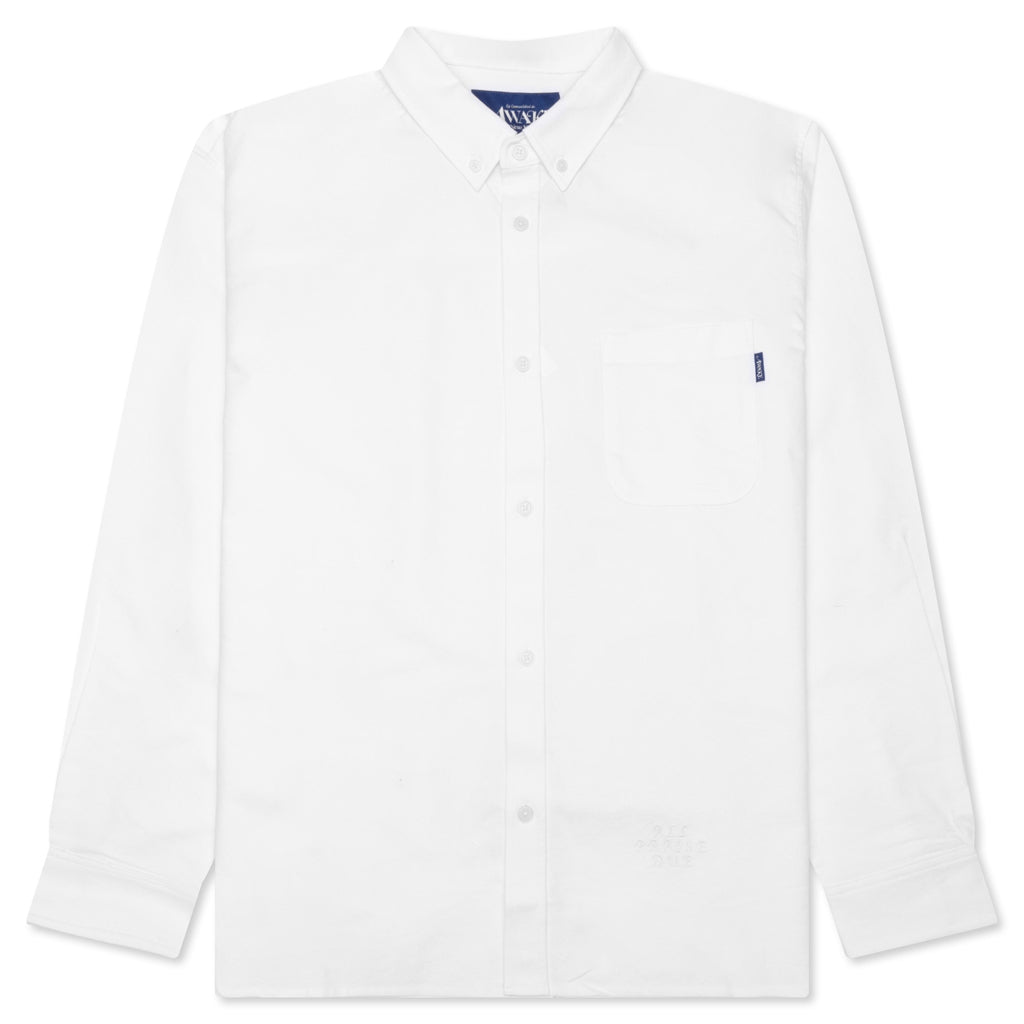 Embroidered Oxford Shirt - White