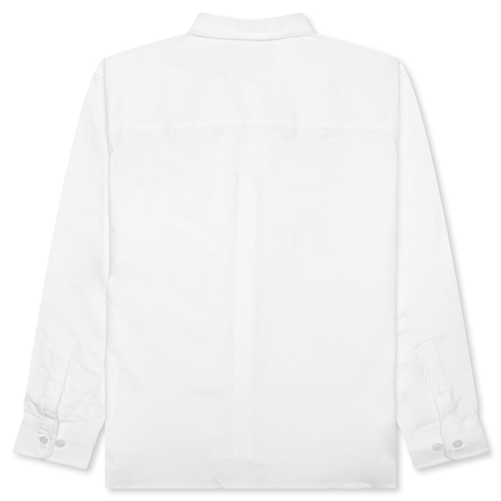 Embroidered Oxford Shirt - White, , large image number null