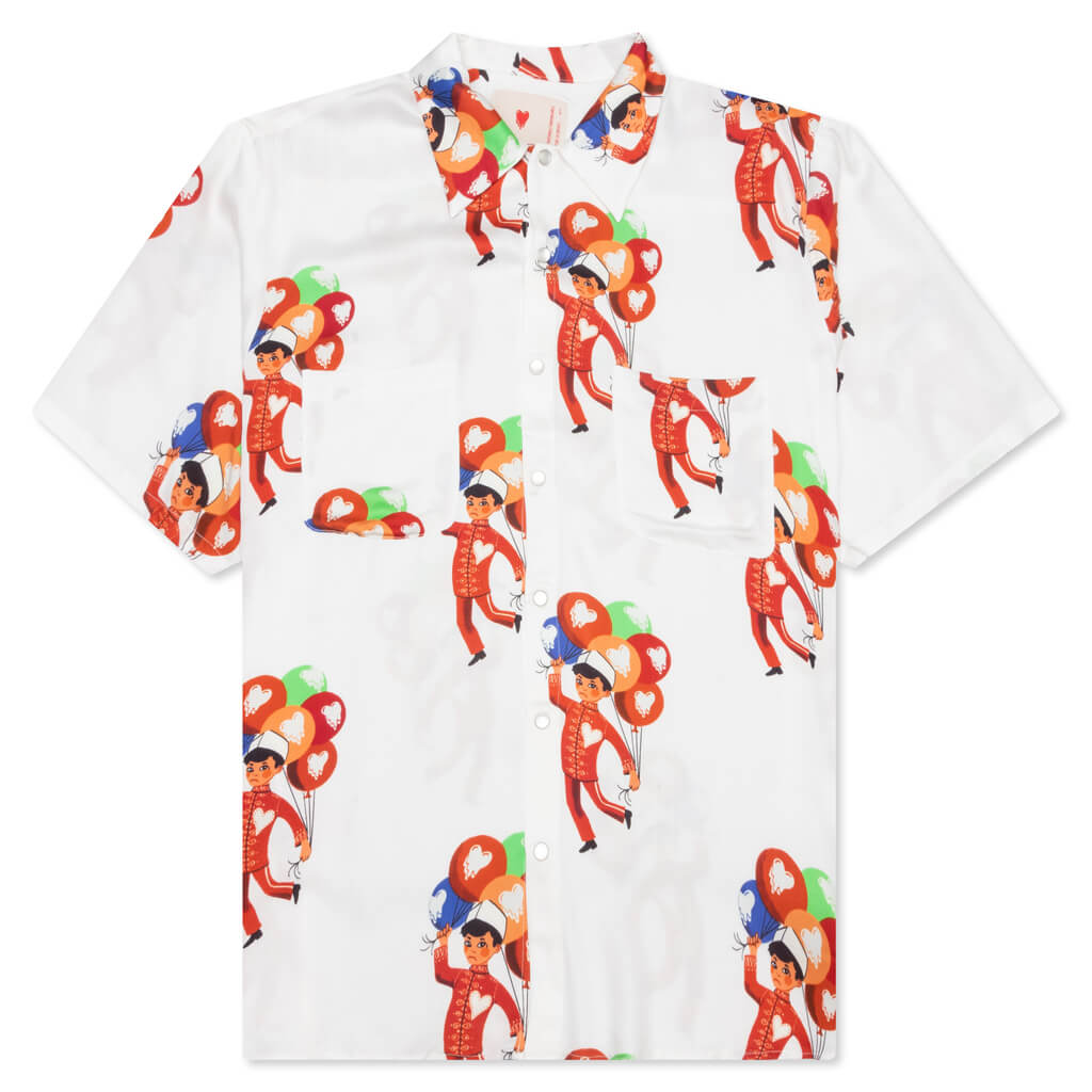 Balloon Boy S/S Shirt - White