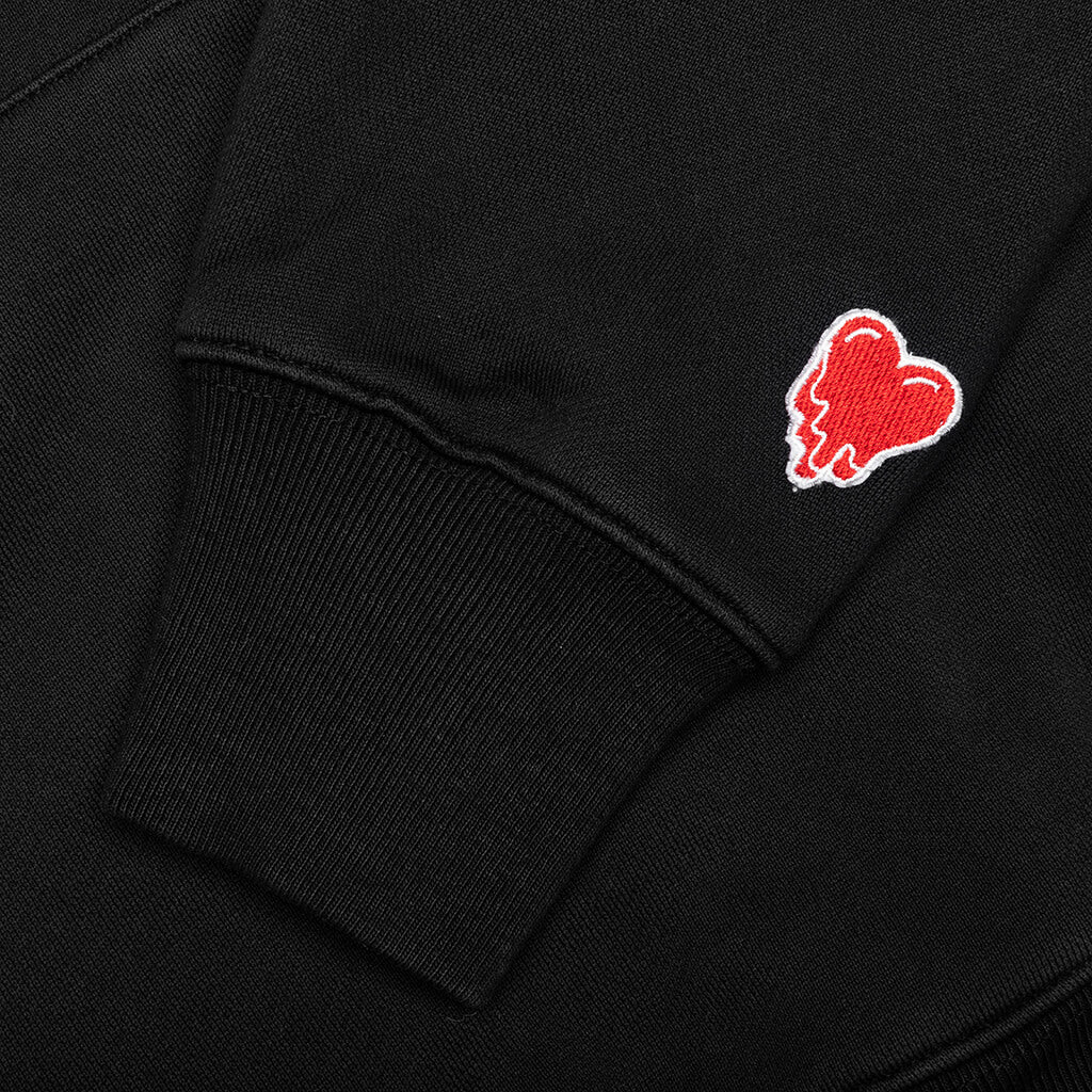 Heart Logo Hoodie - Black, , large image number null