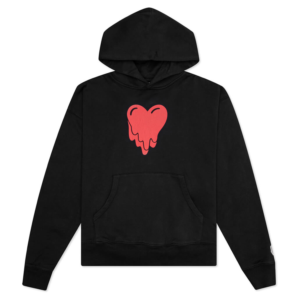 Heart Logo Hoodie - Black