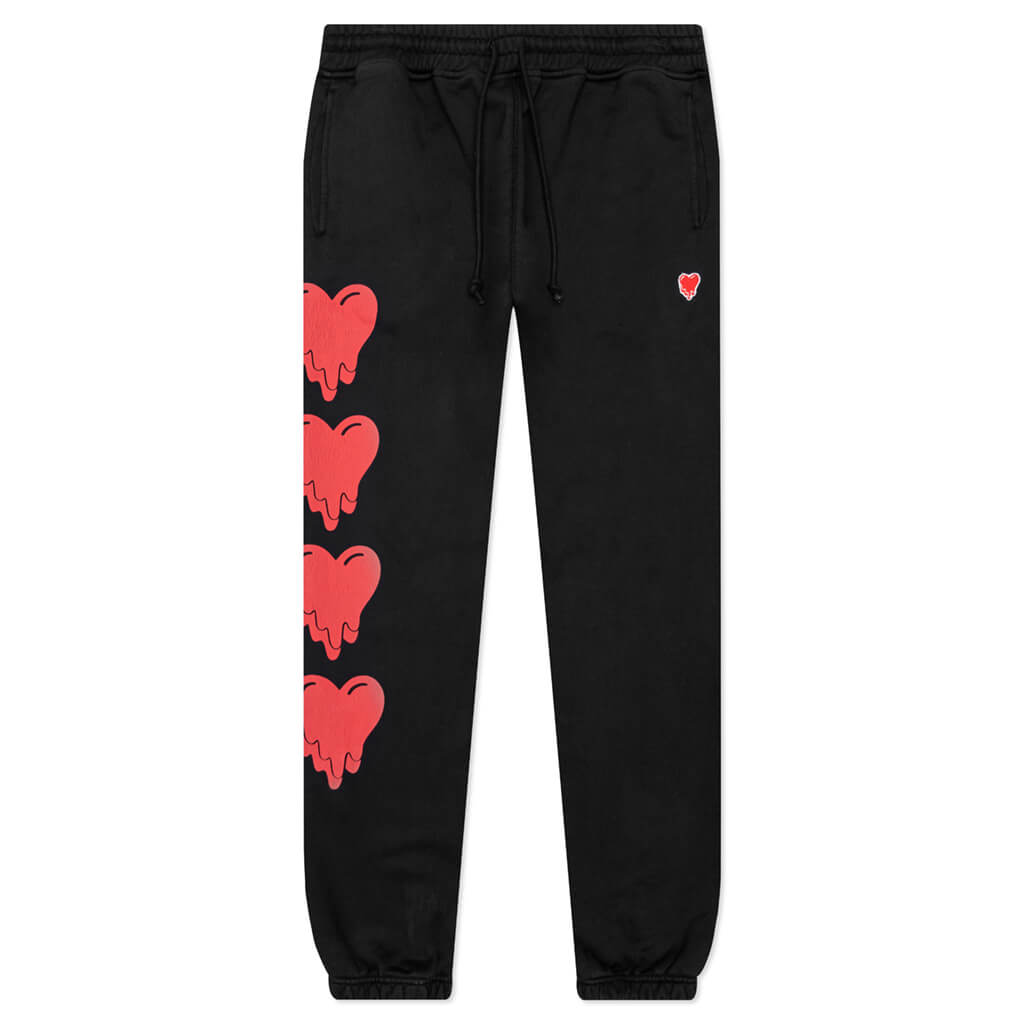Heart Logo Sweatpants - Black