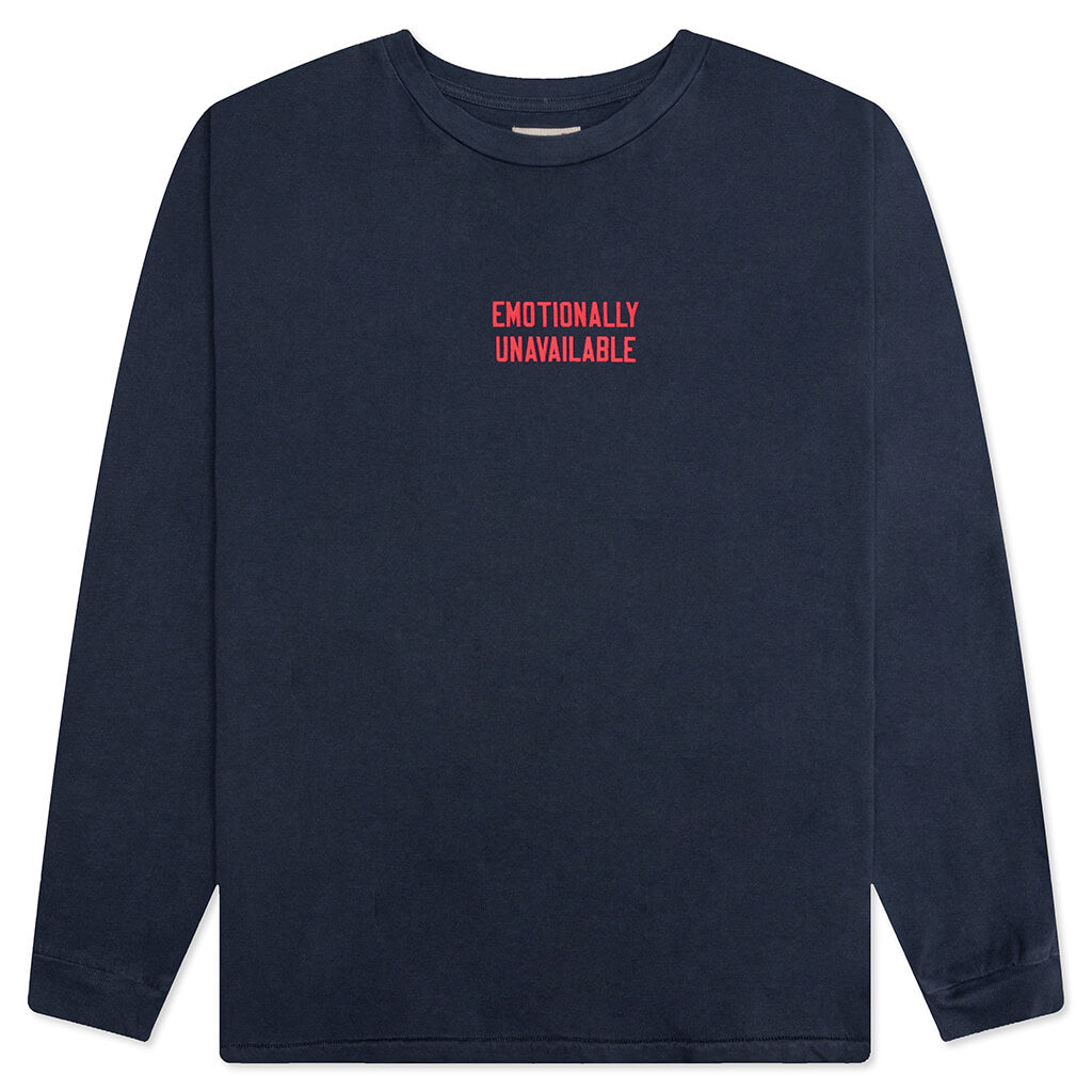 Logo Type L/S Tee - Navy Blue, , large image number null
