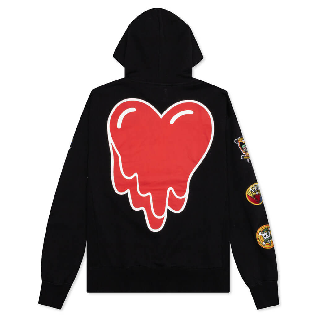 Patches Hoodie - Black