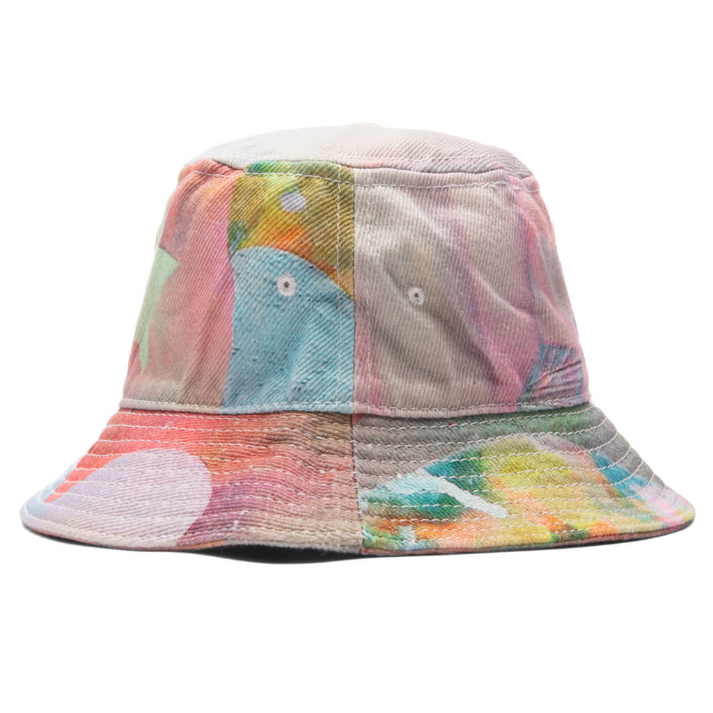 Emotionally Unavailable x So Youn Lee Stardust Bucket Hat - White/Multi, , large image number null