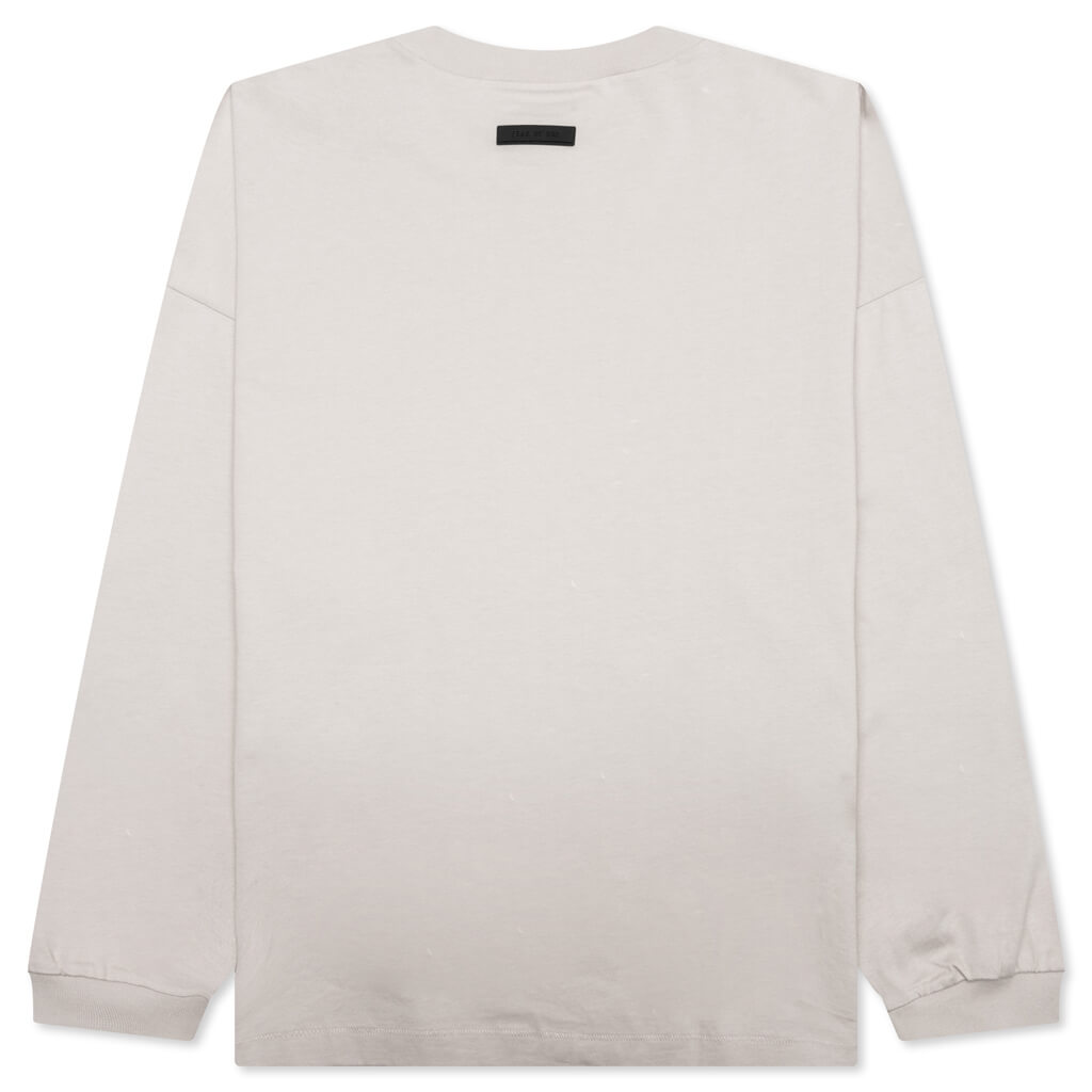 Essentials L/S Tee - Silver Cloud