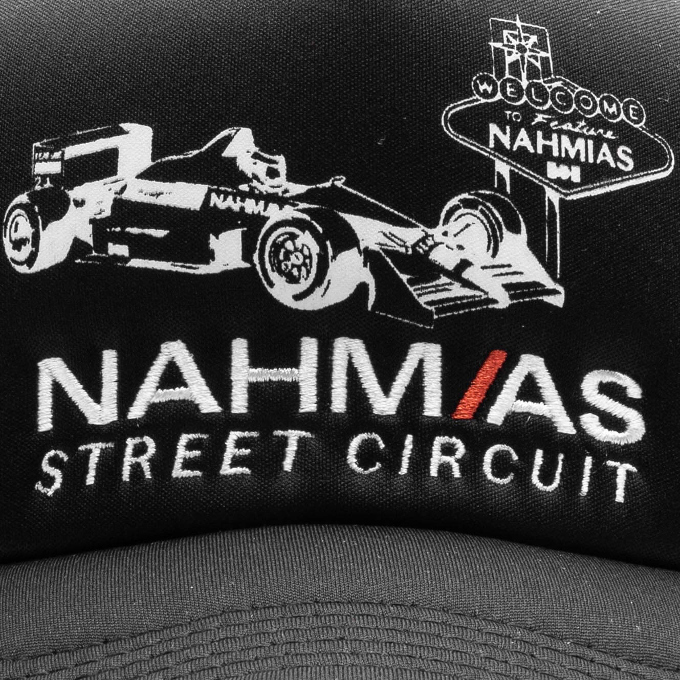 Feature x Nahmias F1 Racecar Foam Trucker - Black, , large image number null